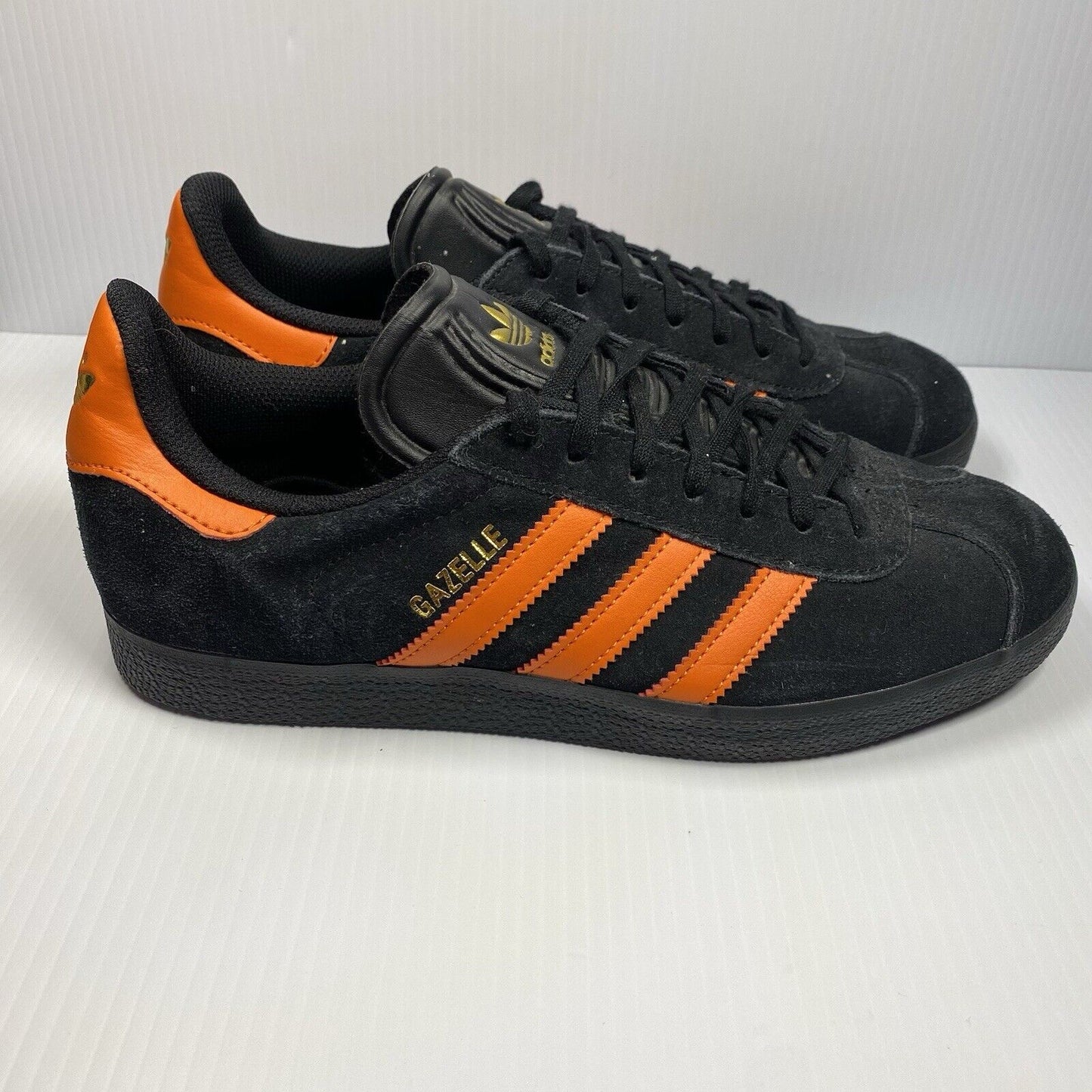 Adidas Gazelle OG Mens Trainers Black Orange UK8 US8.5 EU42 FU9339 2019 NEW