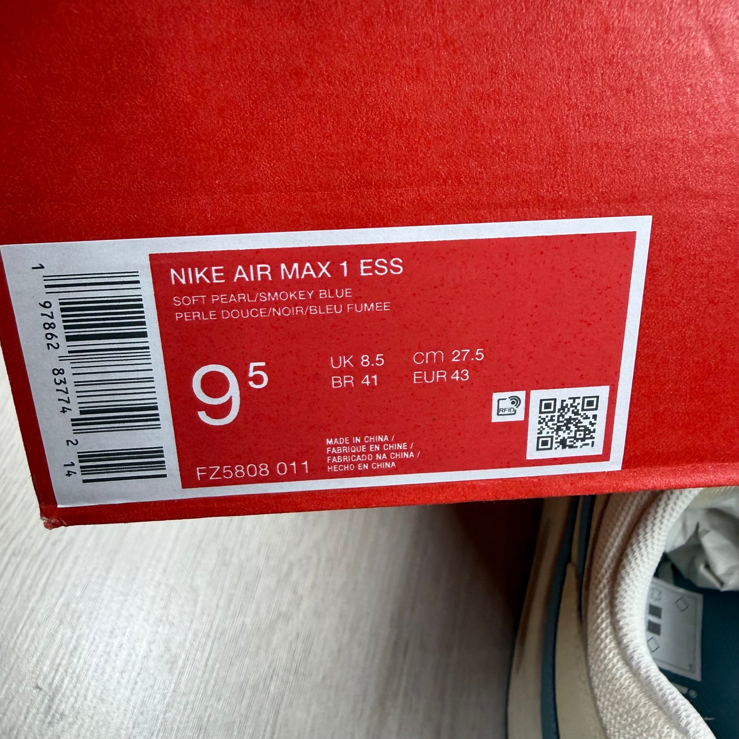 Nike Air Max 1 Essential Soft Pearl Smokey Blue