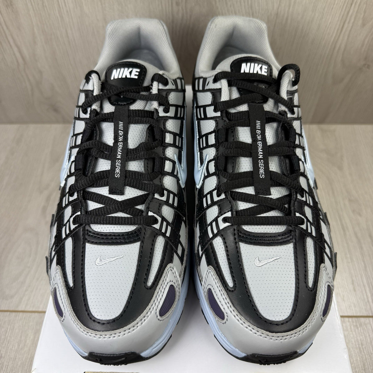 Nike P-6000 Trainers Grey Black Blue Size UK6.5 IB4455-90010