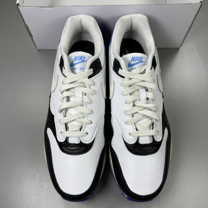 Nike Air Max 1 ID Trainers White Black Blue Size UK9 HQ3714-9001
