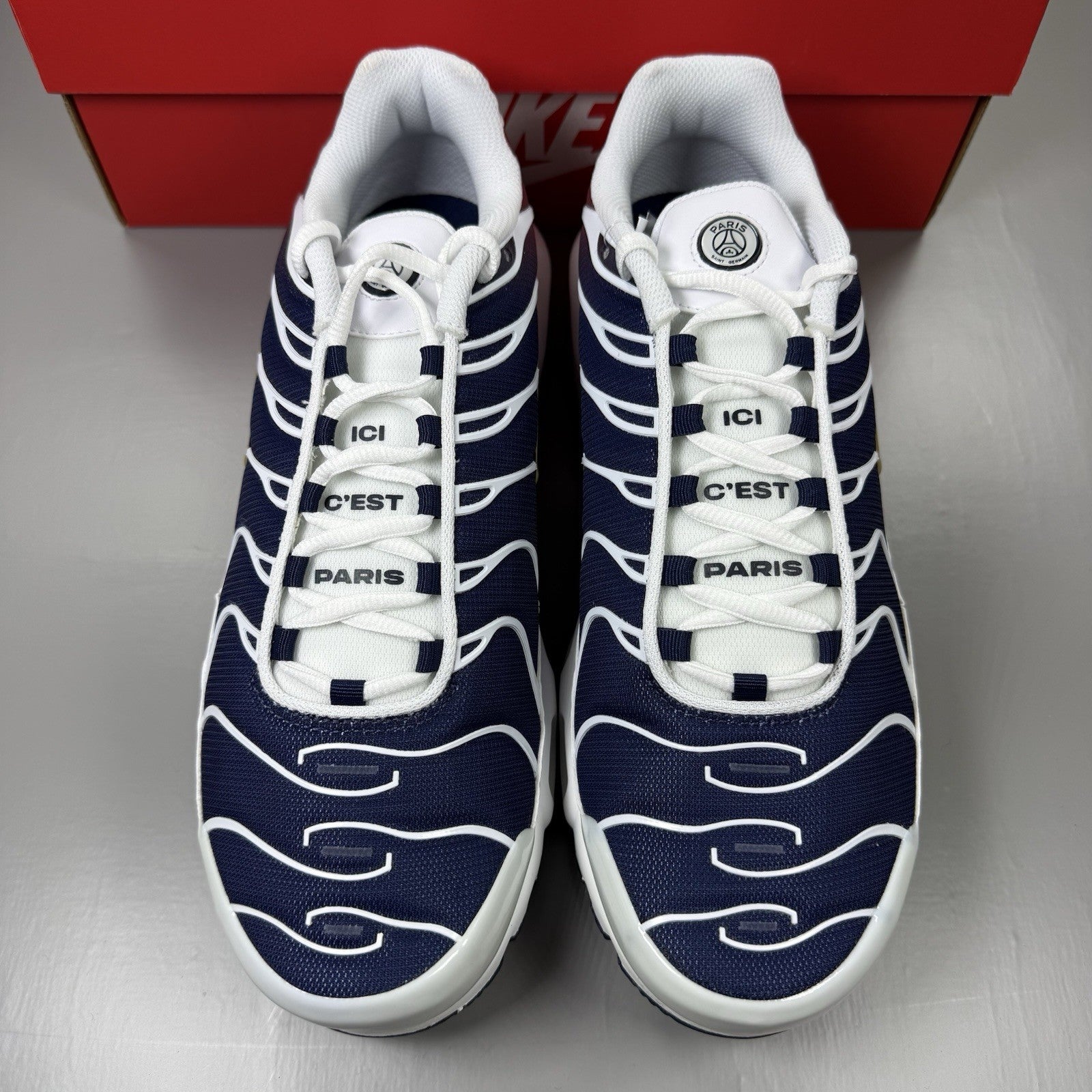 Nike Air Max Plus TN PSG Trainers White Size UK9 FZ4776-1008