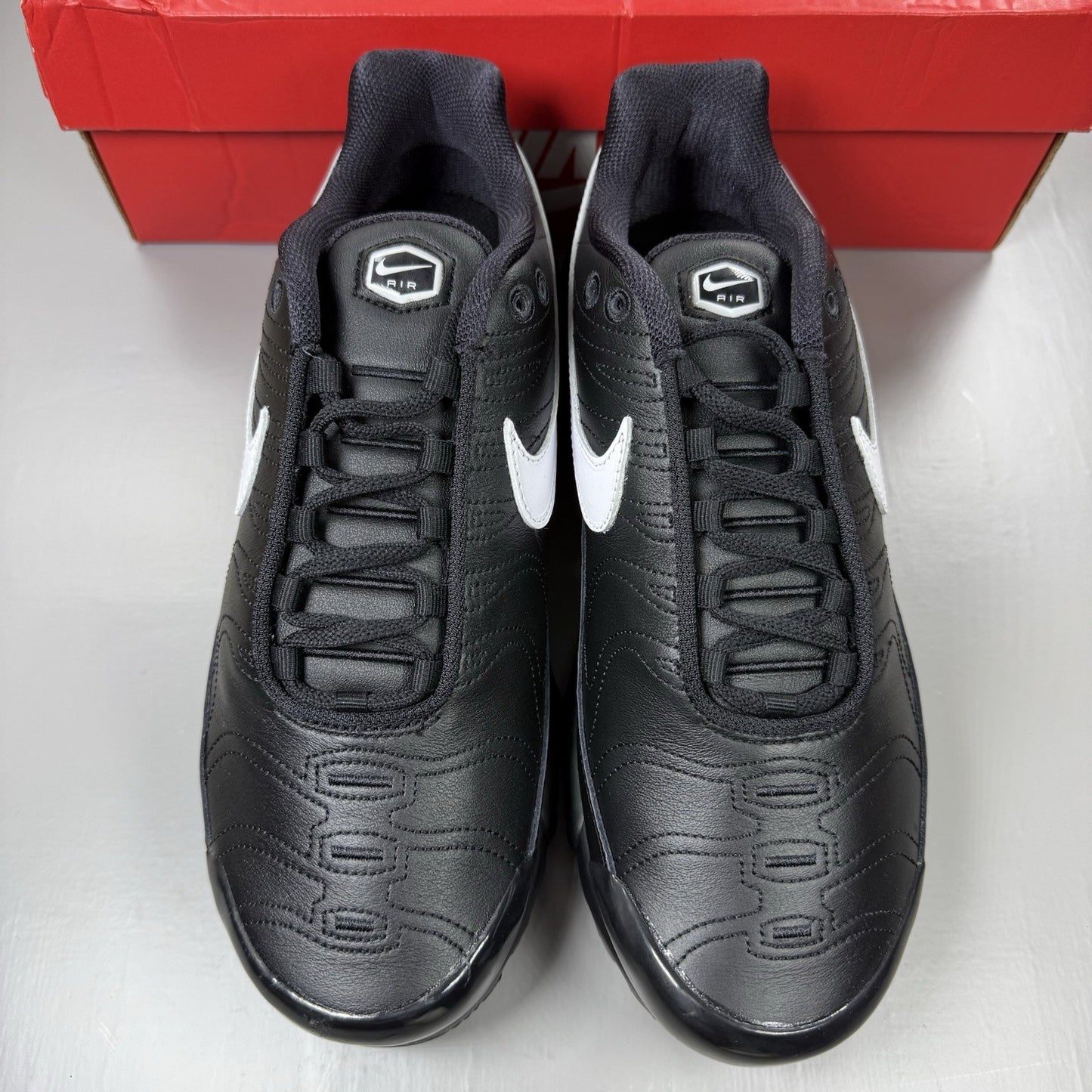 Nike Air Max Plus TN Tiempo Trainers Black White Size UK6.5 HF0074 0018