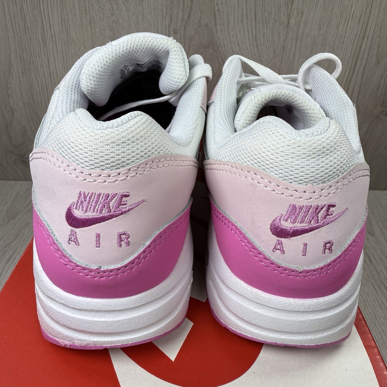Nike Air Max 1 Trainers White Pink Foam Size UK5 EU38 FZ3559-1003