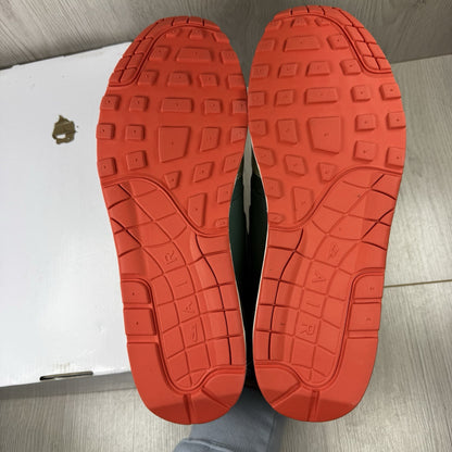 Nike Air Max 1 Trainers Green White Silver Size UK13 FQ8790-9014