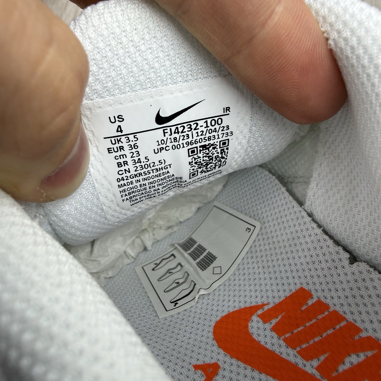 Nike Air Max Plus TN Utility Trainers Safety Orange Size UK3.5 FJ4232 10017