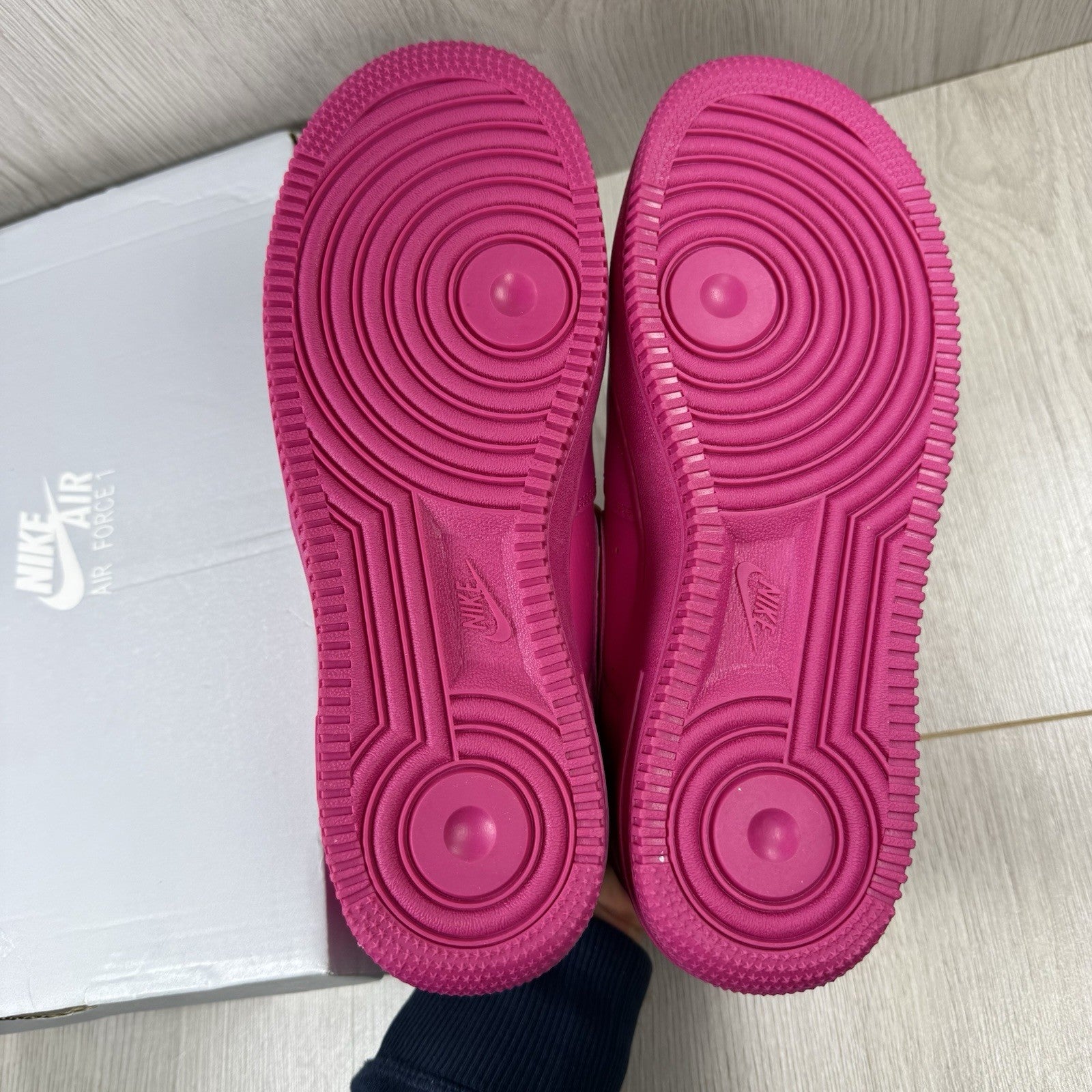 Nike Air Force 1 Low ‘07 Trainers Fireberry Pink Size UK6 DD8959-60013