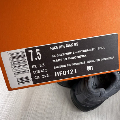Nike Air Max 95 Trainers Dark Cool Grey Anthracite Size UK6.5 HF0121-001 5