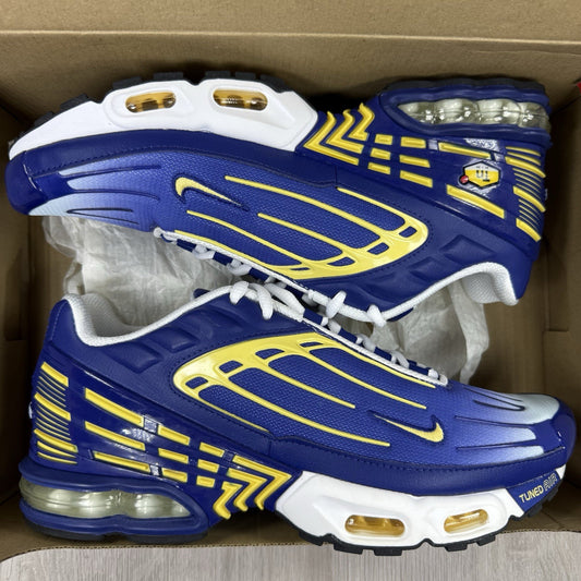 Nike Air Max Plus 3 Trainers Deep Royal Blue Size UK8 CW1417-4000