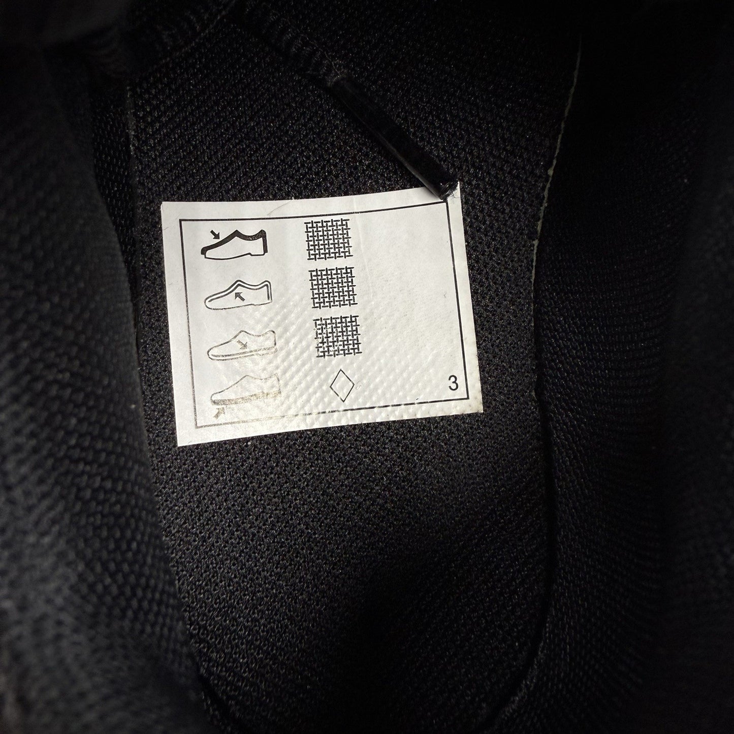 Nike P-6000 Trainers Triple Black Size UK3 HV5064-01112