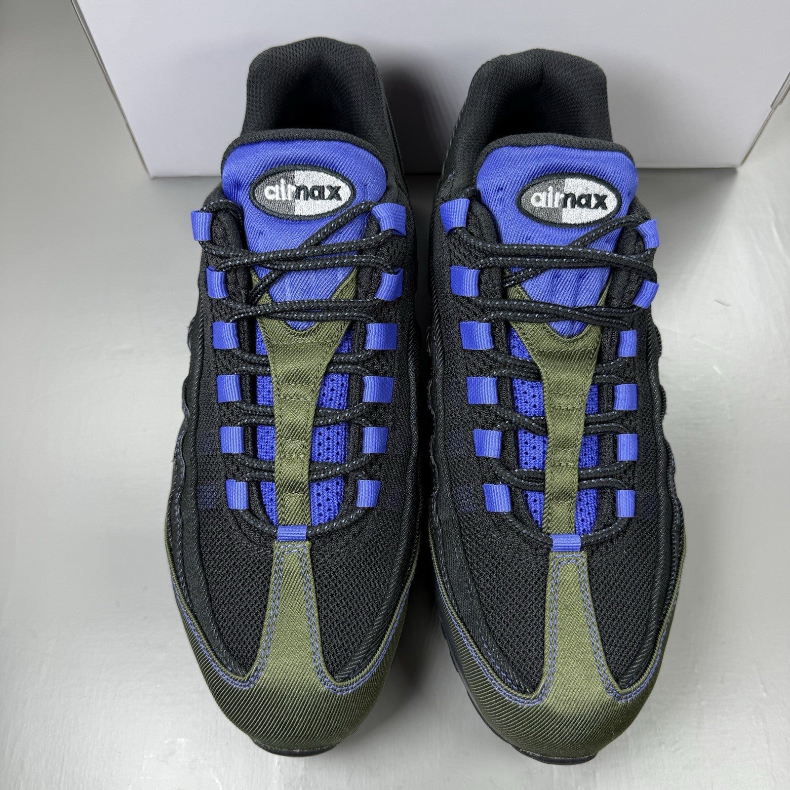 Nike Air Max 95 Trainers ID Black Blue Green Size UK9 DM1182-9918