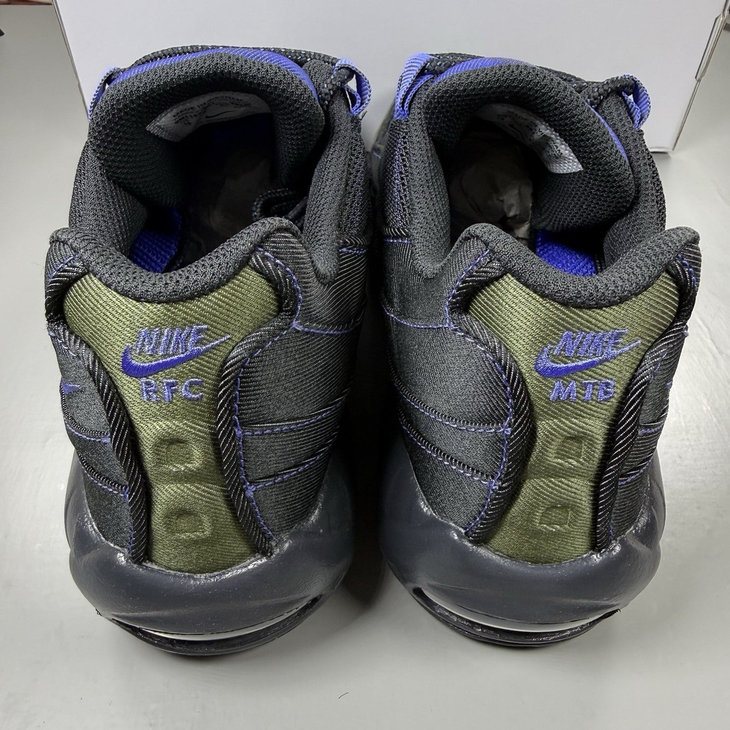 Nike Air Max 95 Trainers ID Black Blue Green Size UK9 DM1182-9919