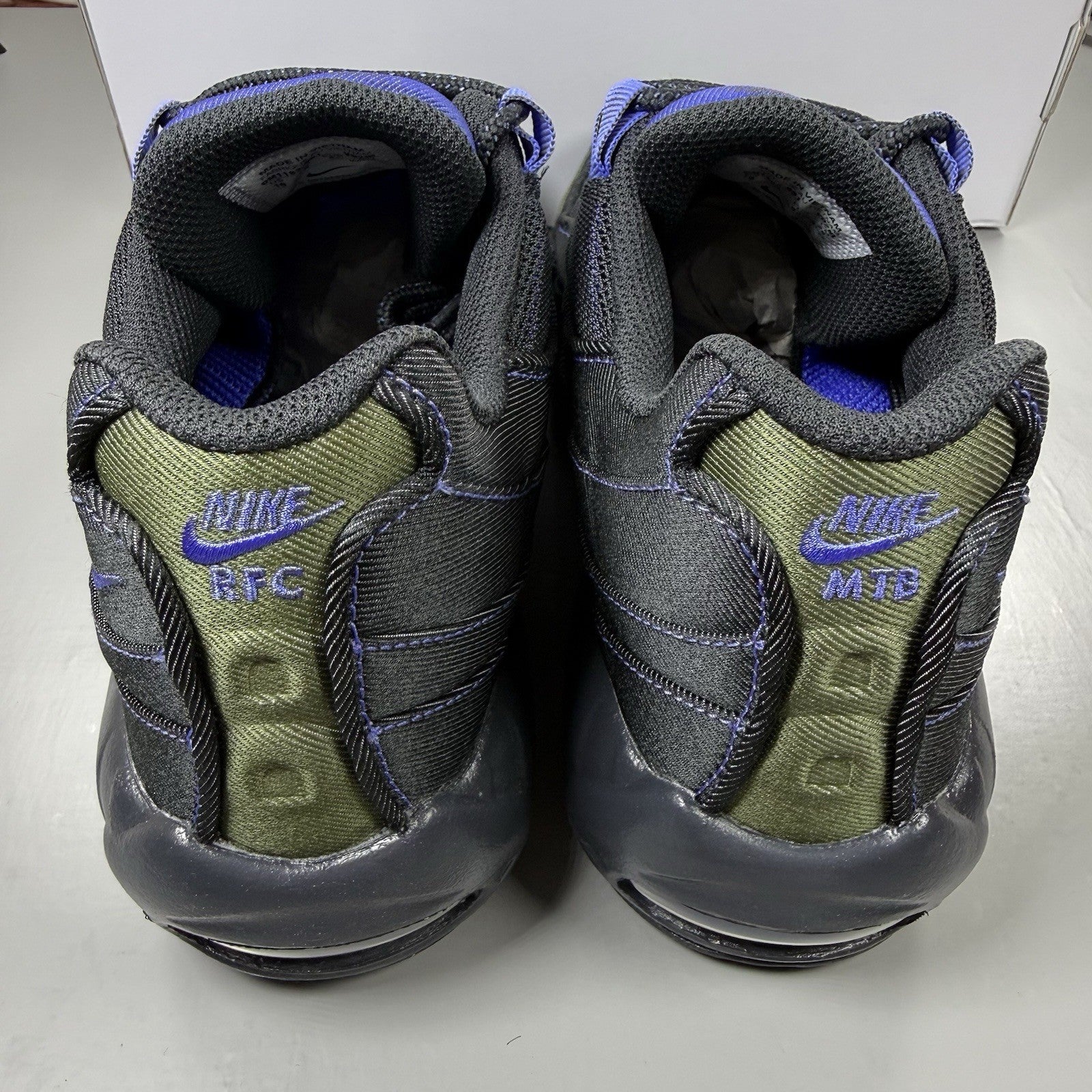 Nike Air Max 95 Trainers ID Black Blue Green Size UK9 DM1182-9919