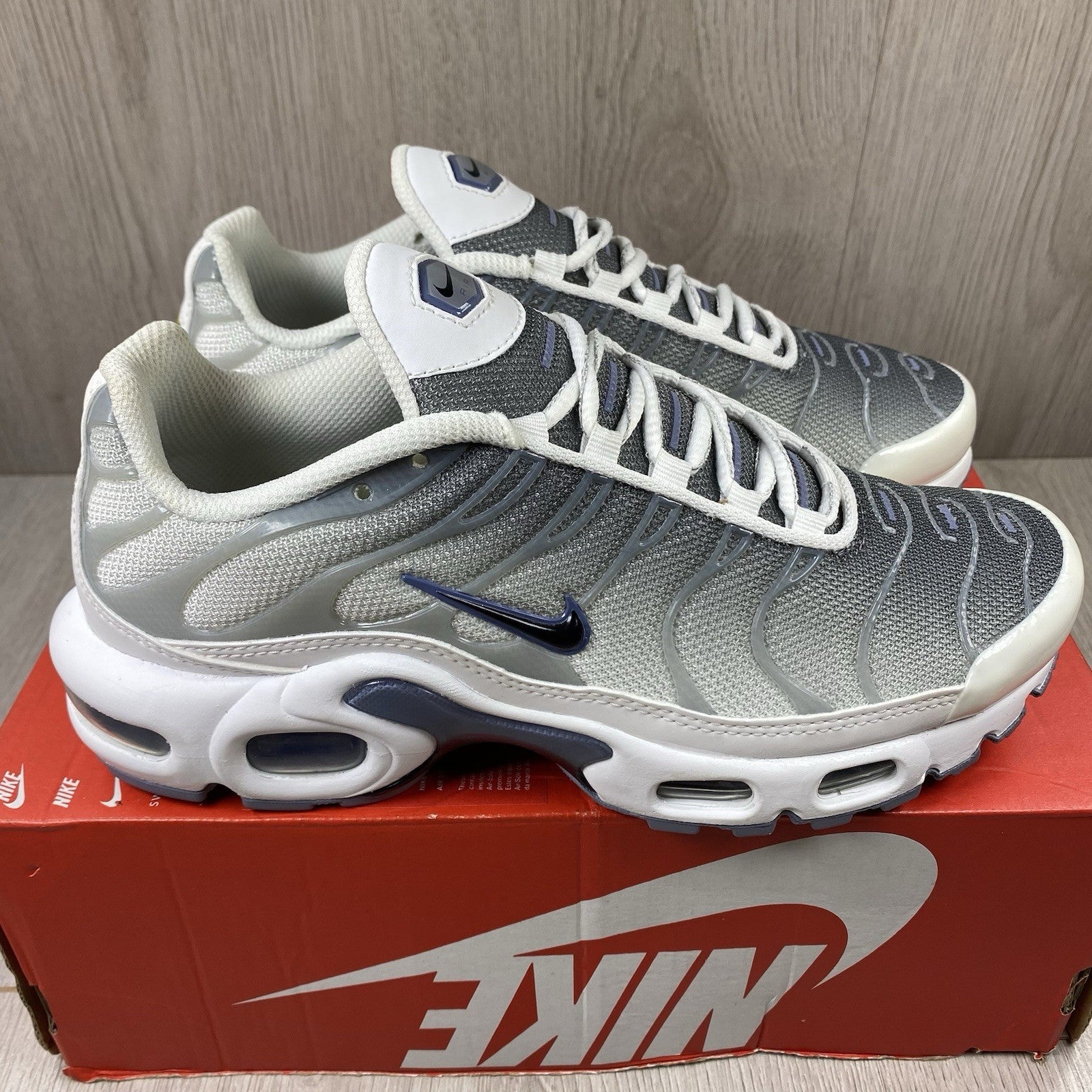 Nike TN Air Max Plus Trainers Smoke Grey Ashen Slate UK3.5 FQ2892-1001
