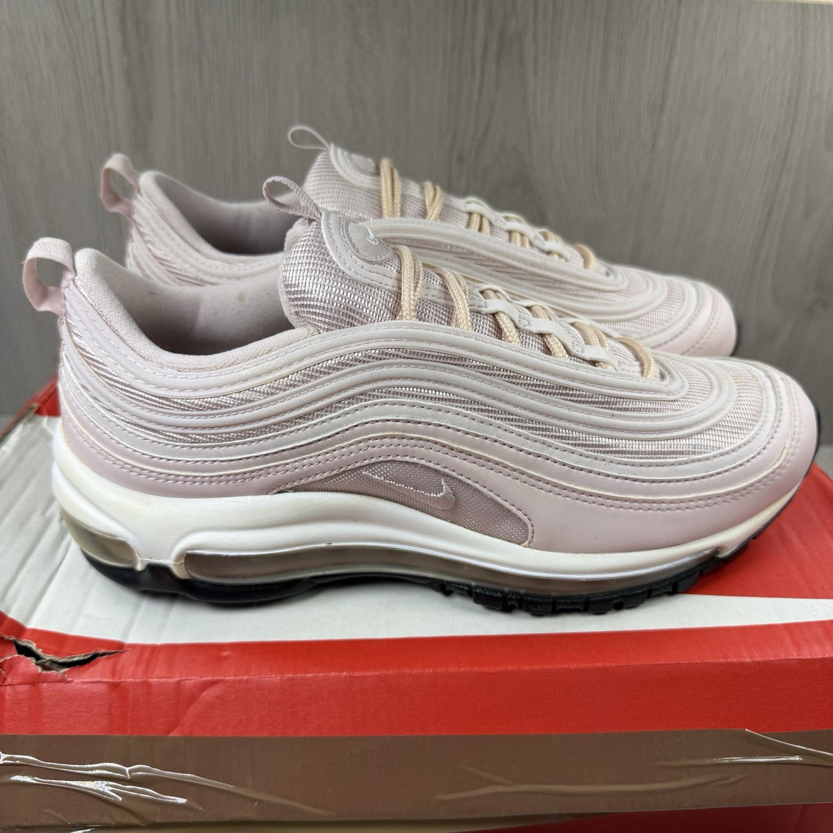 Nike Air Max 97 Trainers Barely Rose Black Sole Size UK5.5 921733-6001