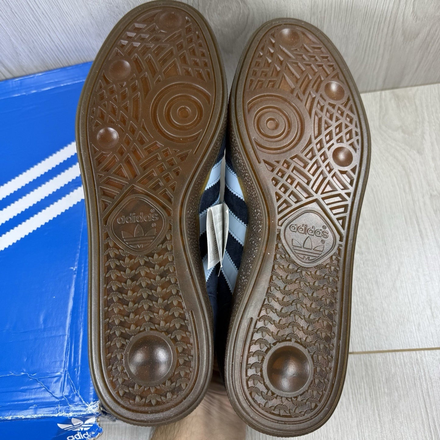 Adidas Handball Spezial Trainers Navy Clear Sky Gum Size UK10 BD76335