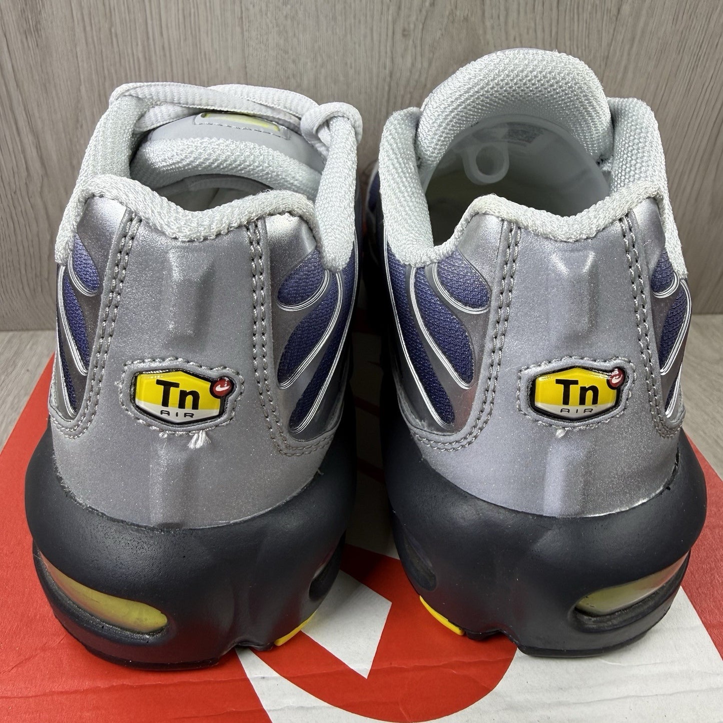 Nike Air Max Plus TN Trainers Obsidian Silver Size UK4.5 HF0030-00111