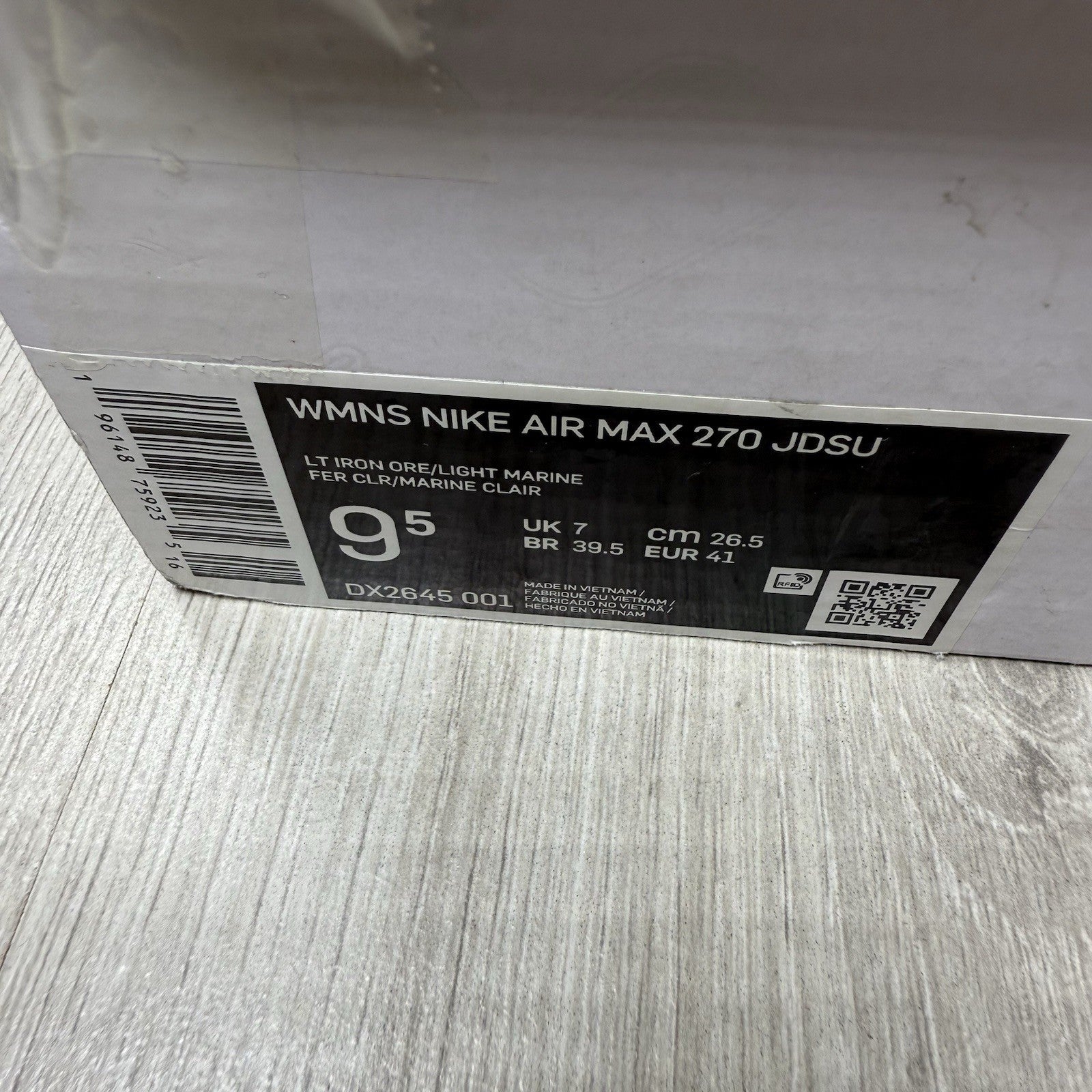 Nike Air Max 270 Essential Trainers Light Iron Ore UK7 DX2645-0014