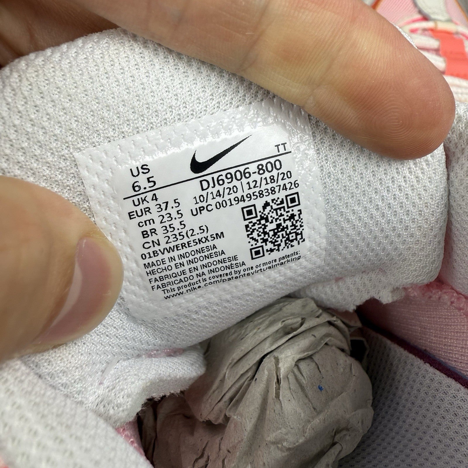 Nike Air Max 95 Trainers Campfire Orange White Size UK4 DJ6906-8007