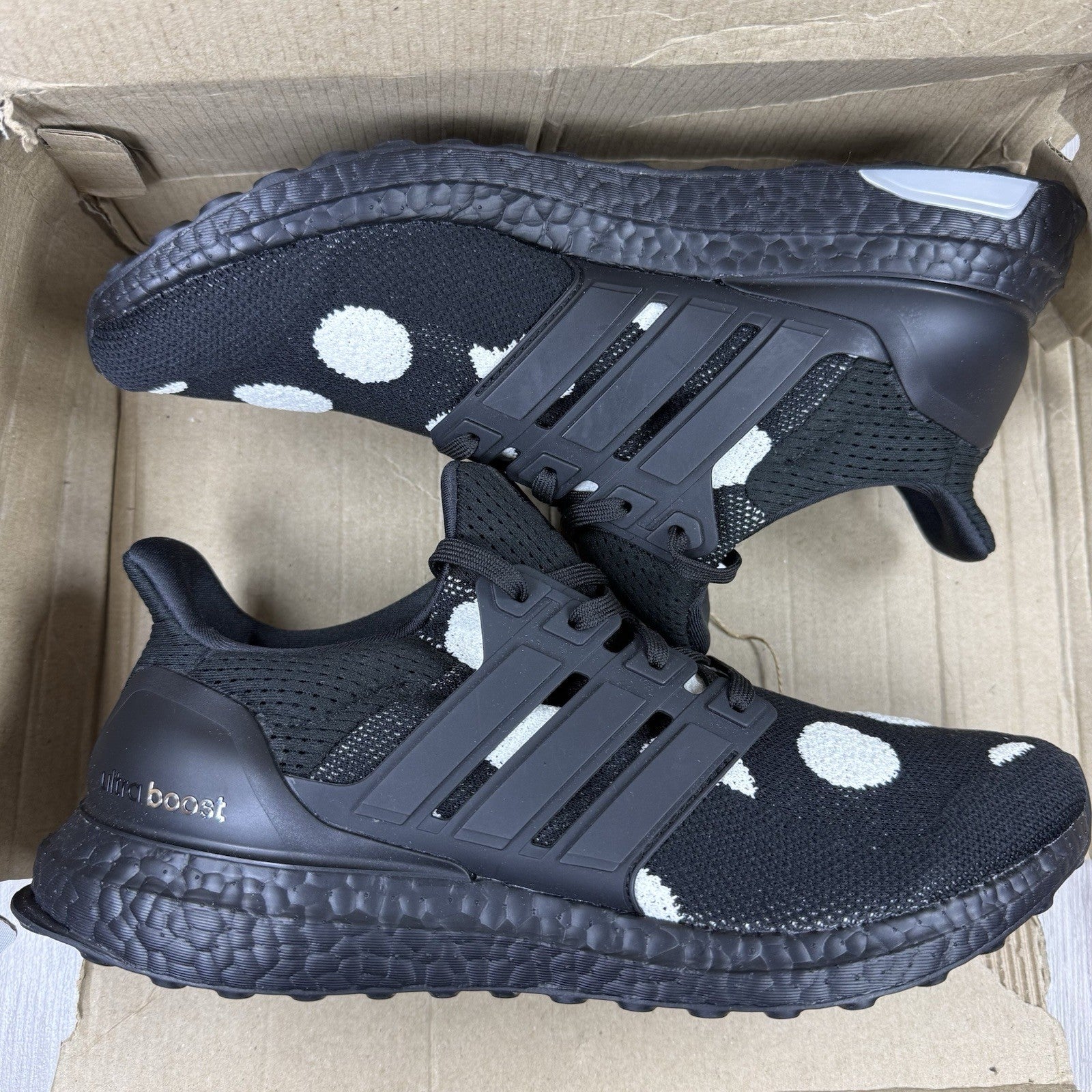 Adidas Ultra Boost 5.0 DNA Trainers Core Black Polka Dot Size UK7 H010930