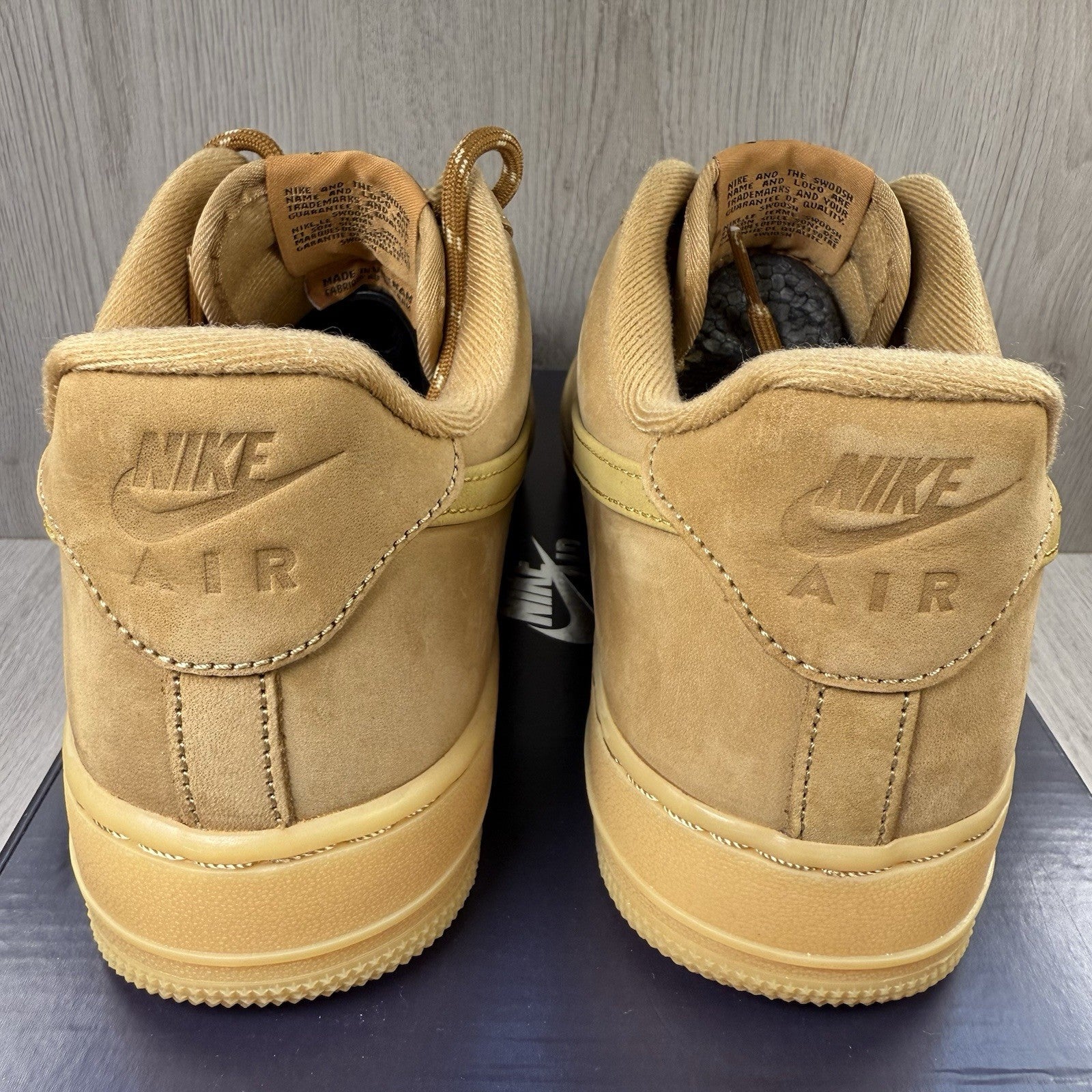Nike Air Force 1 Low Trainers Flax Wheat Size UK8.5 CJ9179-2003