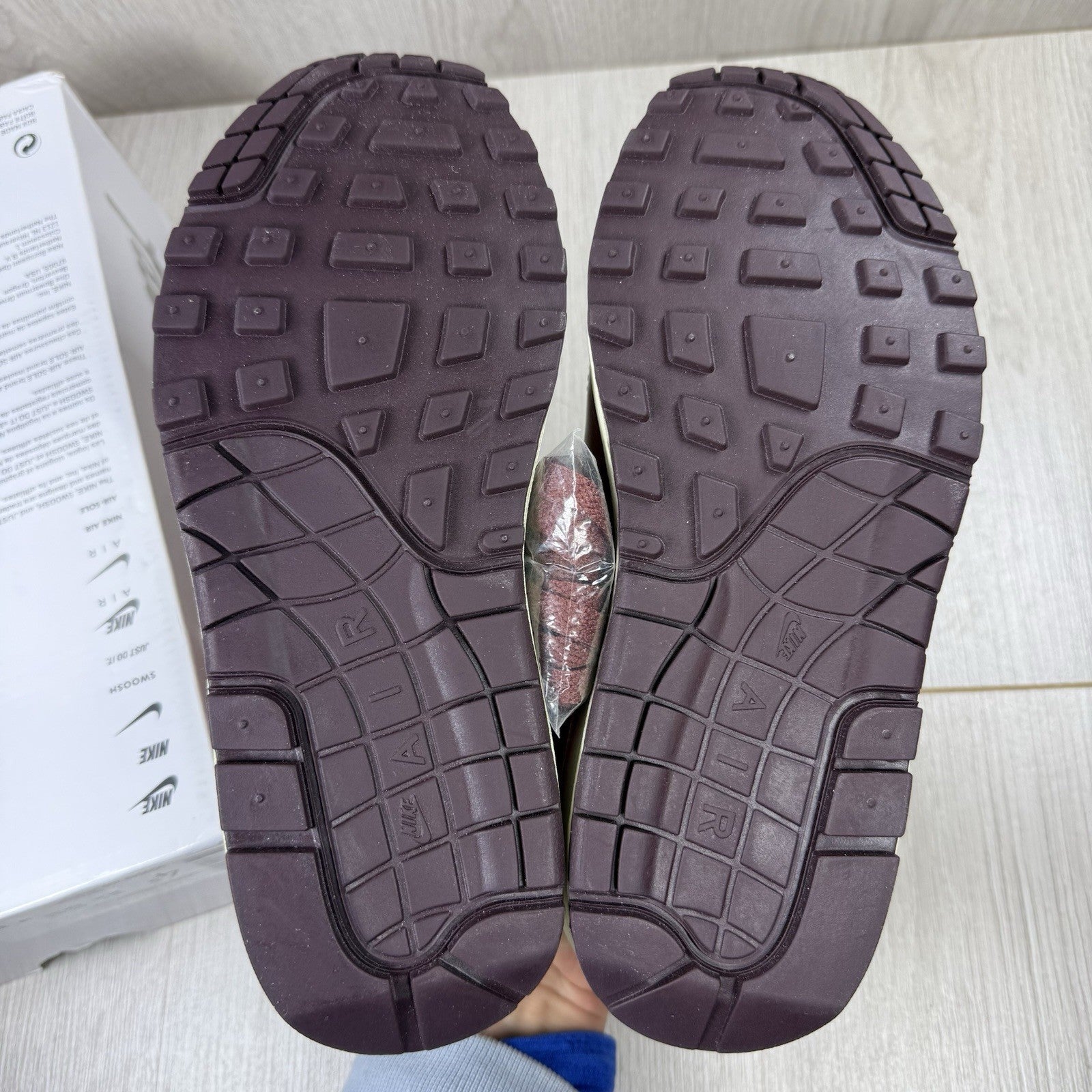 Patta x Nike Air Max 1 Dark Russet Trainers Size UK4 D09549 2004