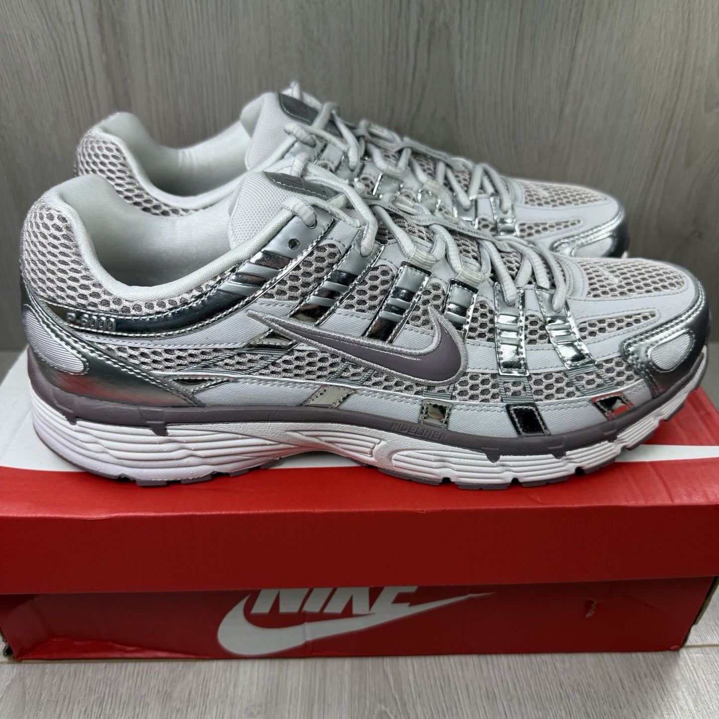 Nike P-6000 Trainers Platinum Violet Vast Grey Size UK11 IB4019-0191