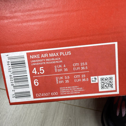 Nike Air Max Plus TN Trainers Bred Reflective Size UK4 DZ4507-6006