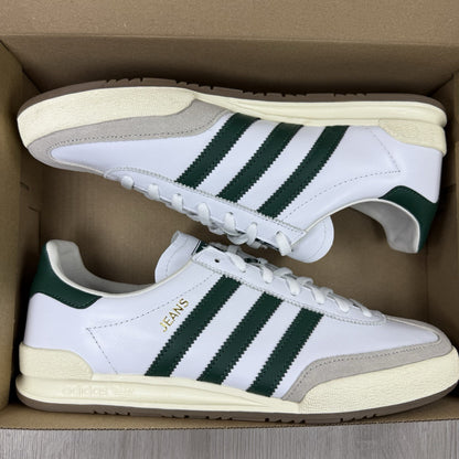Adidas Jeans Trainers White Green Gum Size UK9 BB74400