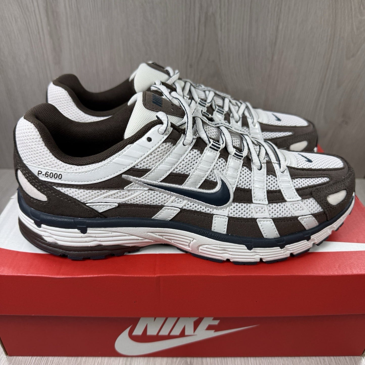 Nike P-6000 Trainers Phantom Baroque Brown Size UK7.5 HV8972 0011