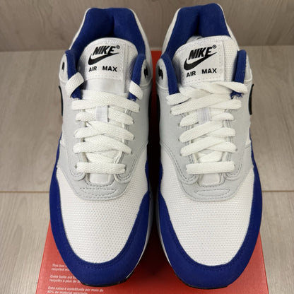 Nike Air Max 1 Trainers Deep Royal Blue WhiteSize UK5.5 FD9082-1002