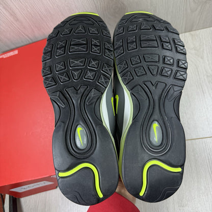 Nike Air Max 97 Trainers Smoke Grey Volt White Size UK9.5 DJ6885-00112