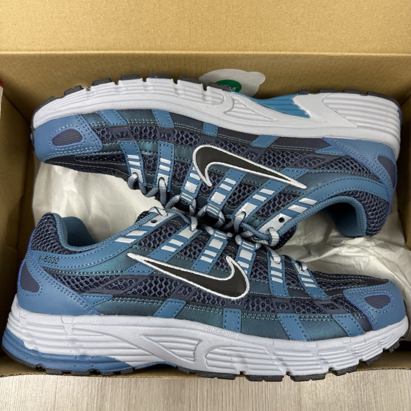 Nike P-6000 SE Trainers Thunder Blue Wolf Grey Size UK6.5 IF1756-4007