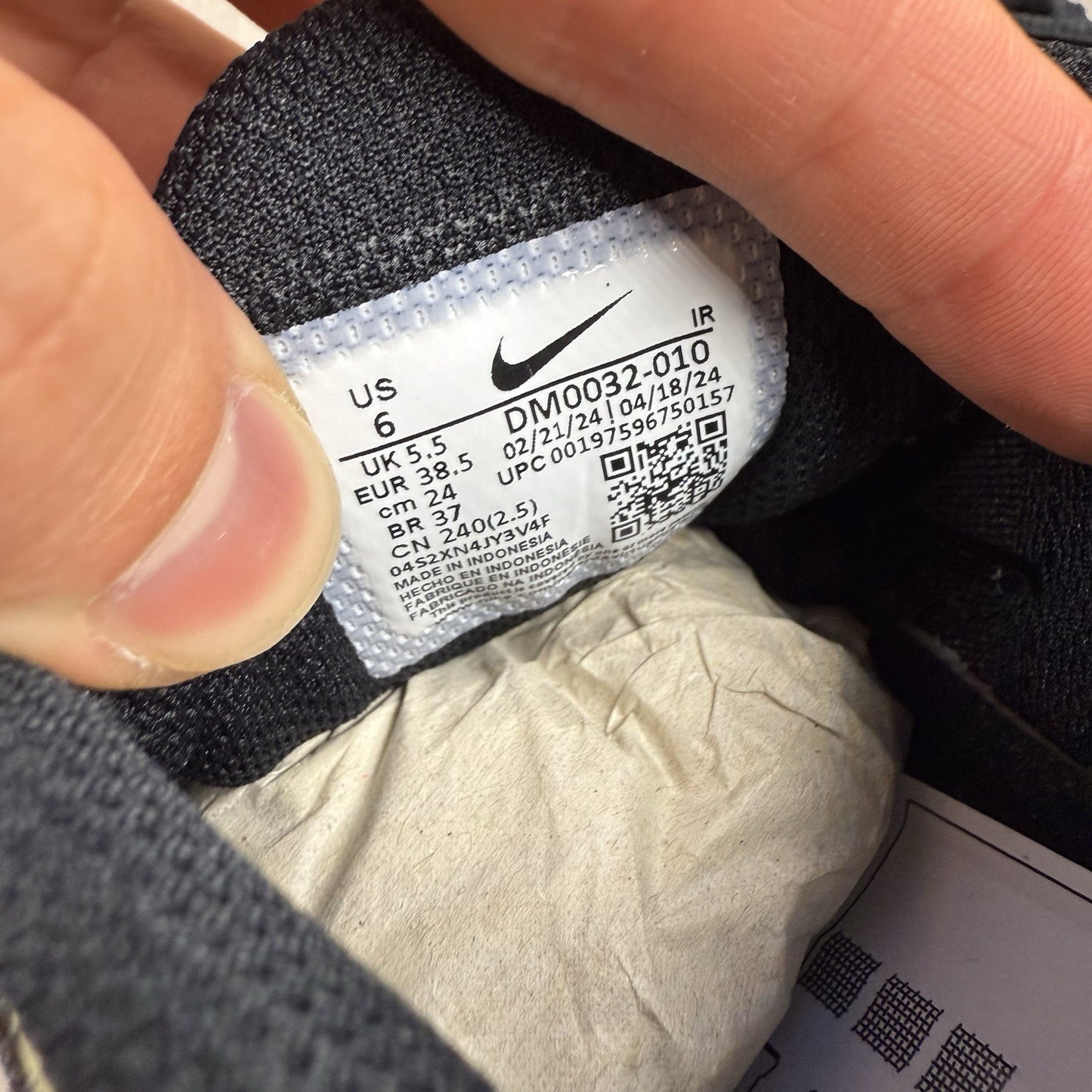 Nike Air Max Plus TN Trainers Black Moss Size UK5.5 DM0032-0107