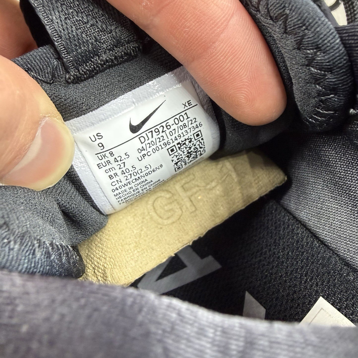 Nike React Pegasus Trail 4 GORE-TEX Black Reflect Silver Size UK8 DJ7926 00116