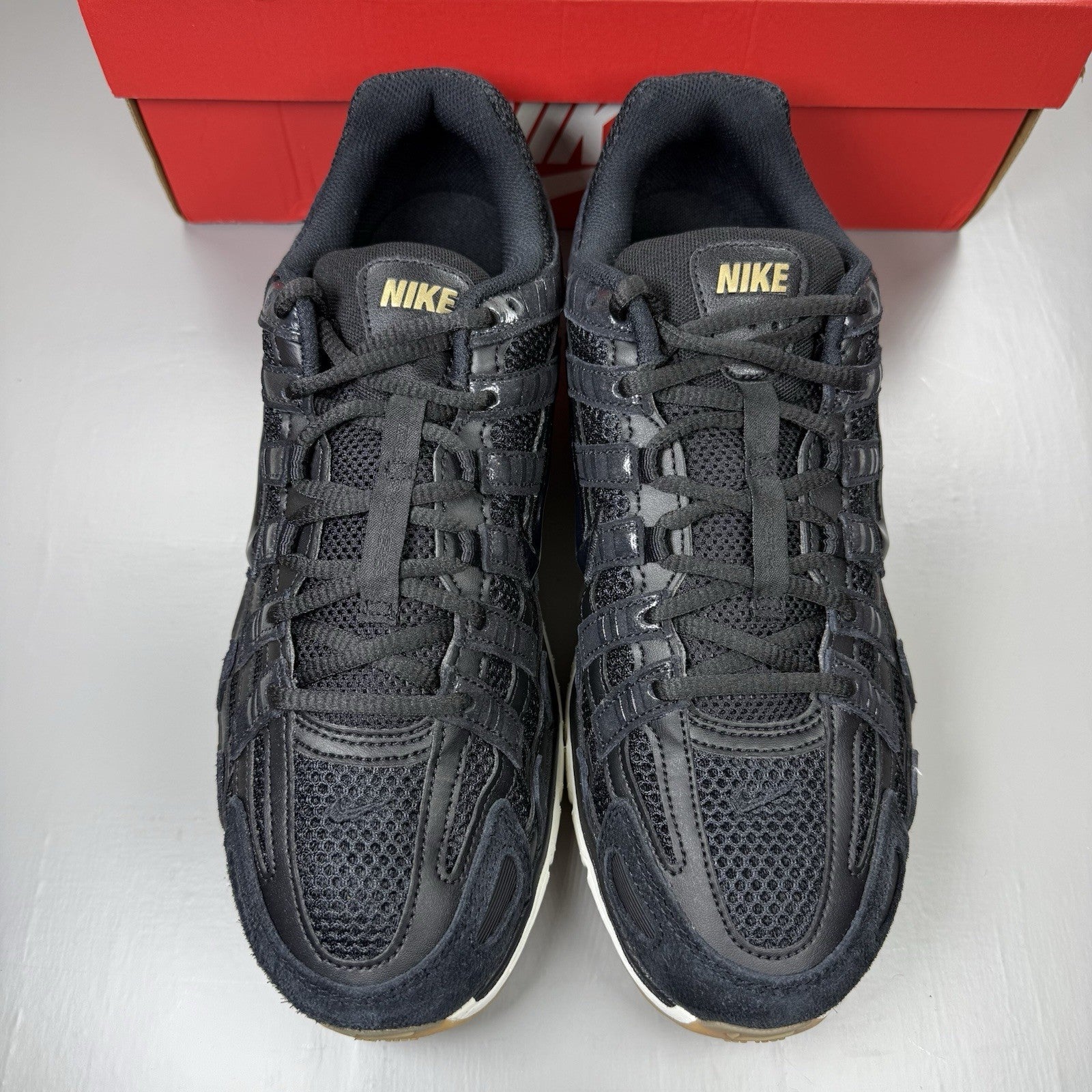 Nike P-6000 Trainers Suede Black Metallic Golf Size UK11 HF0015-0018