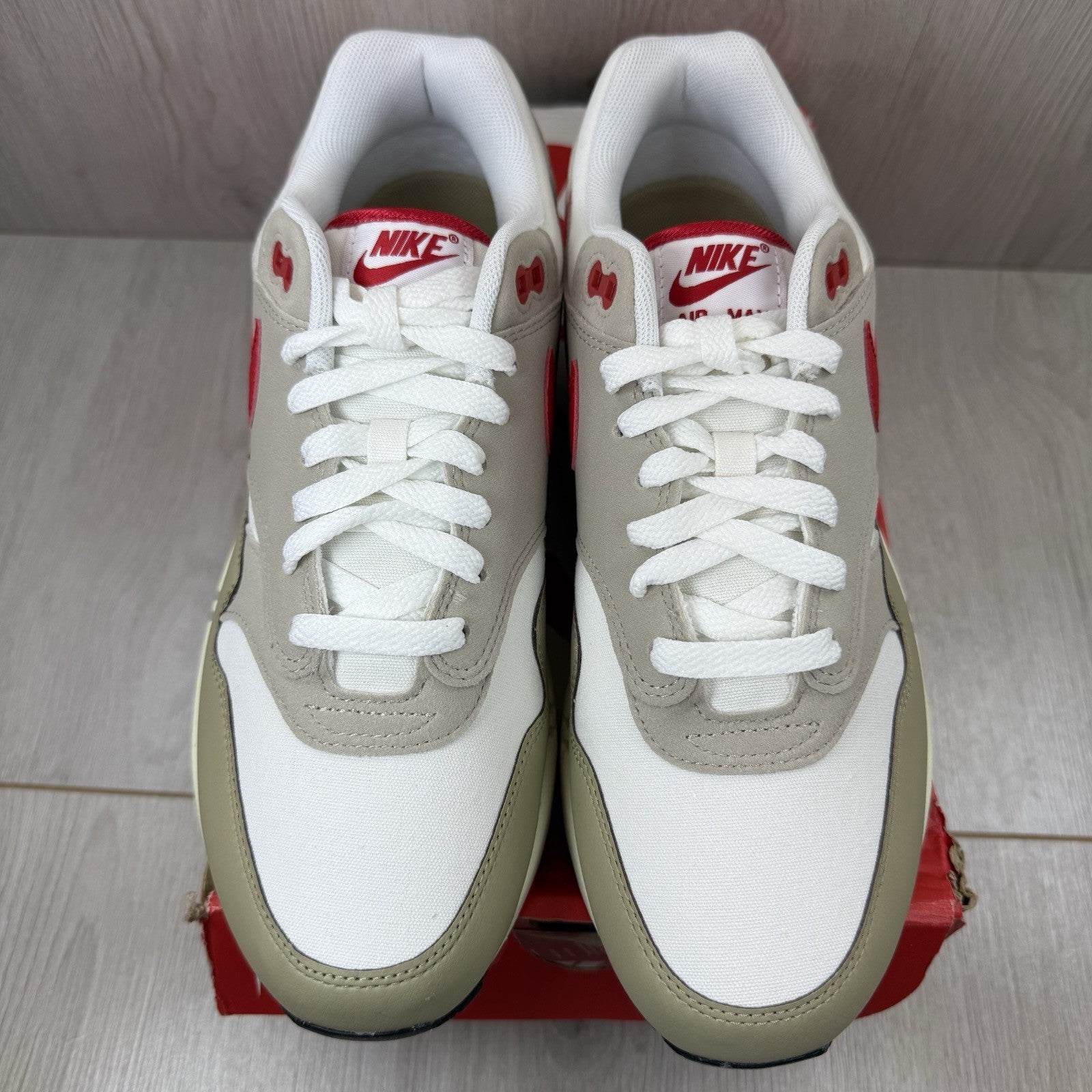 Nike Air Max 1 Since ‘72 Trainers White Beige Size UK7.5 HF4312-1002
