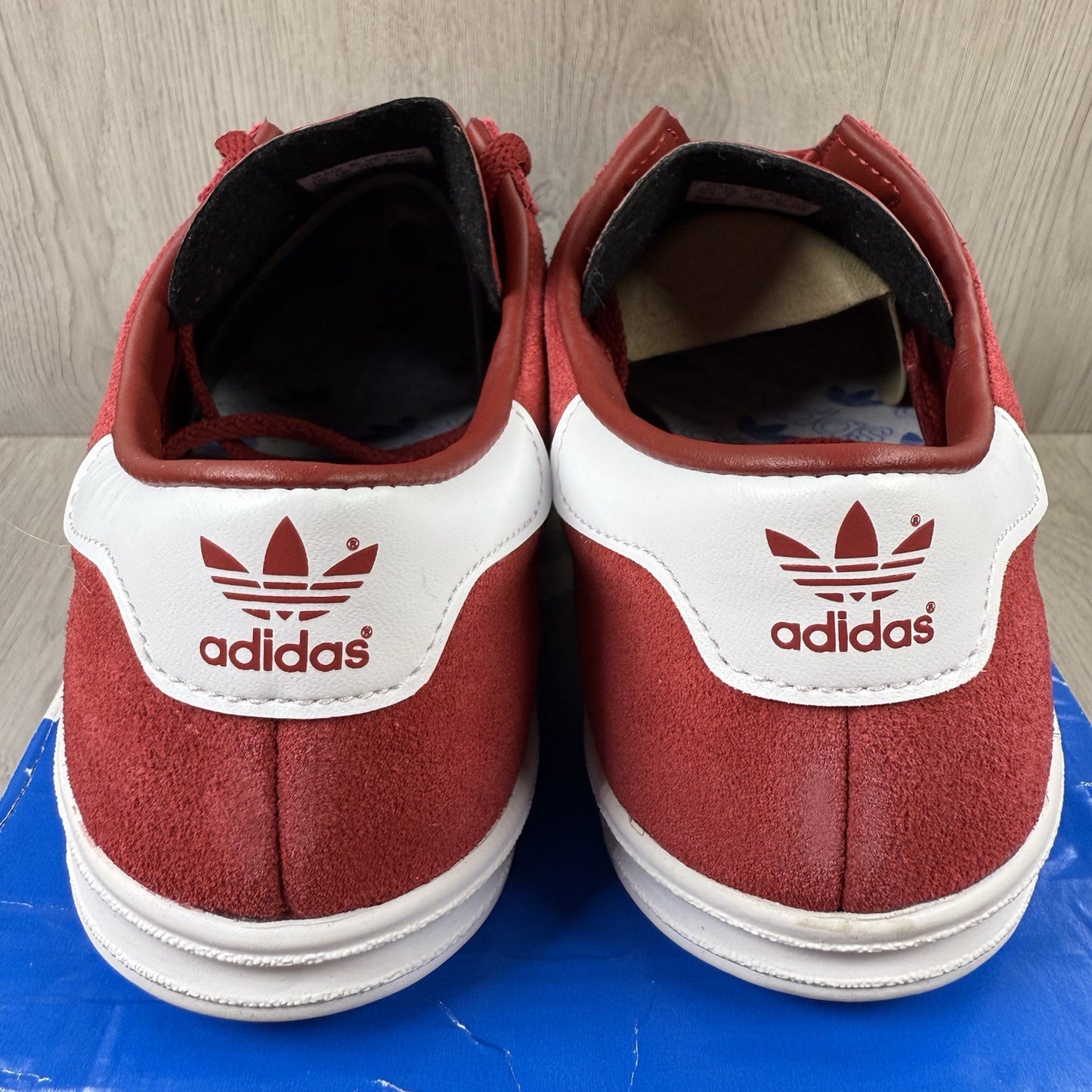 Adidas Hamburg Trainers Red White Size UK5 GZ74103