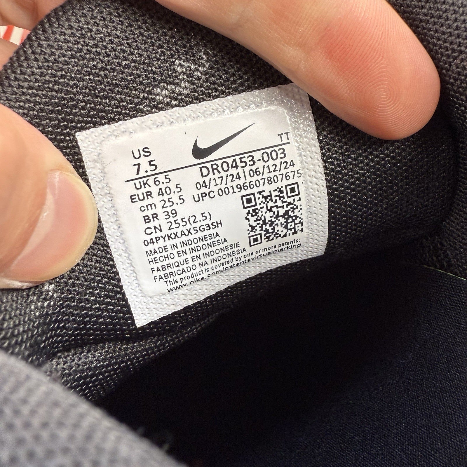 Nike Air Max Pulse Trainers Black Anthracite Size UK6.5 DR0453-00313