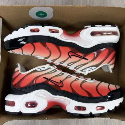 Nike Air Max Plus TN Trainers Fire White Red Size UK5 FD9768-1000