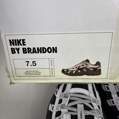 Nike P-6000 ID Trainers Black White Size UK7.5 IB4455-90013
