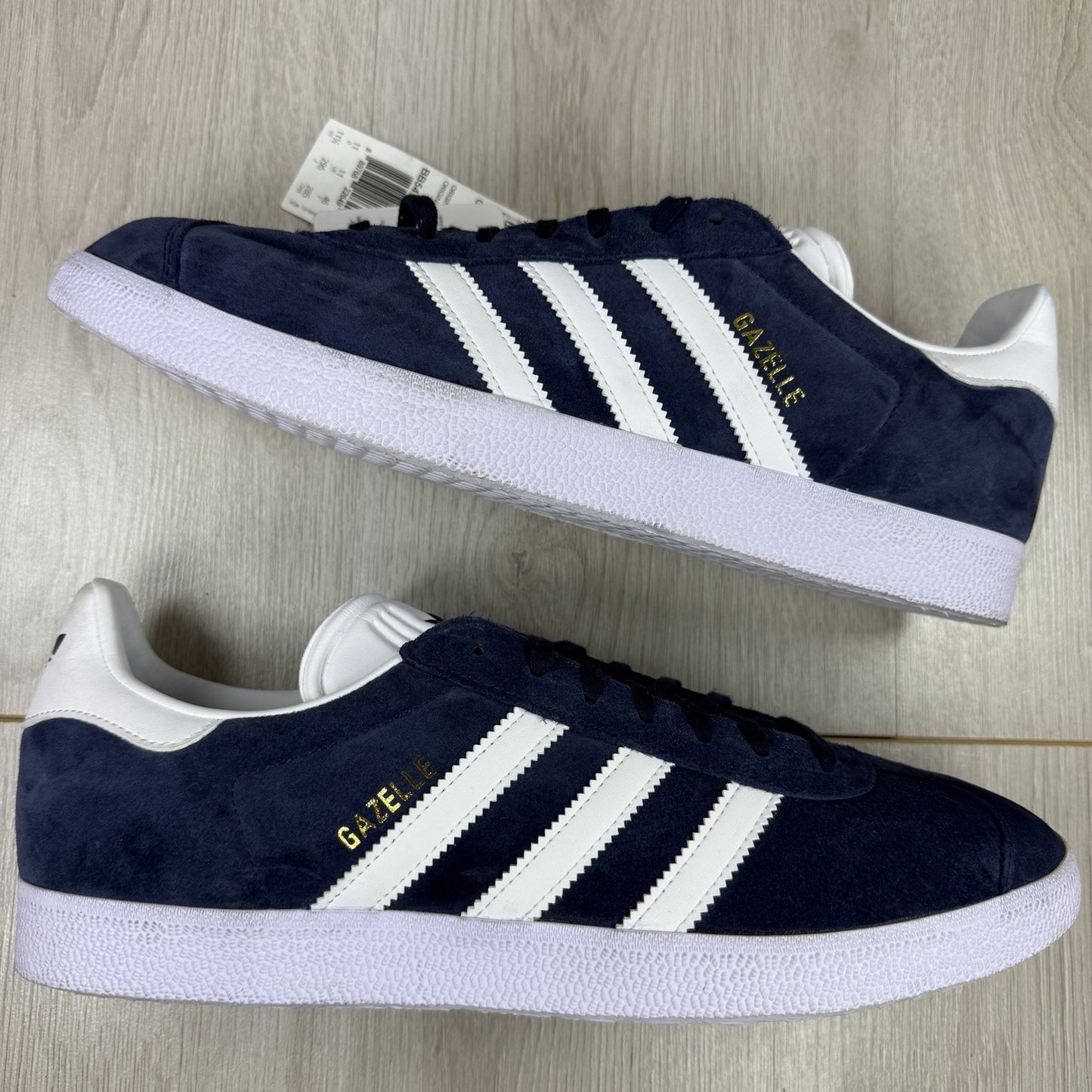 Adidas Gazelle Trainers Navy Blue White Size UK11 BB54780