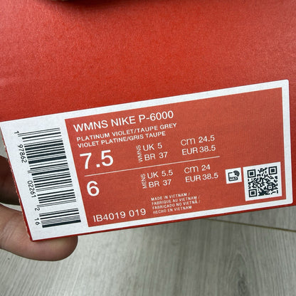 Nike P-6000 Trainers Platinum Violet Vast Grey Size UK5 IB4019-01915