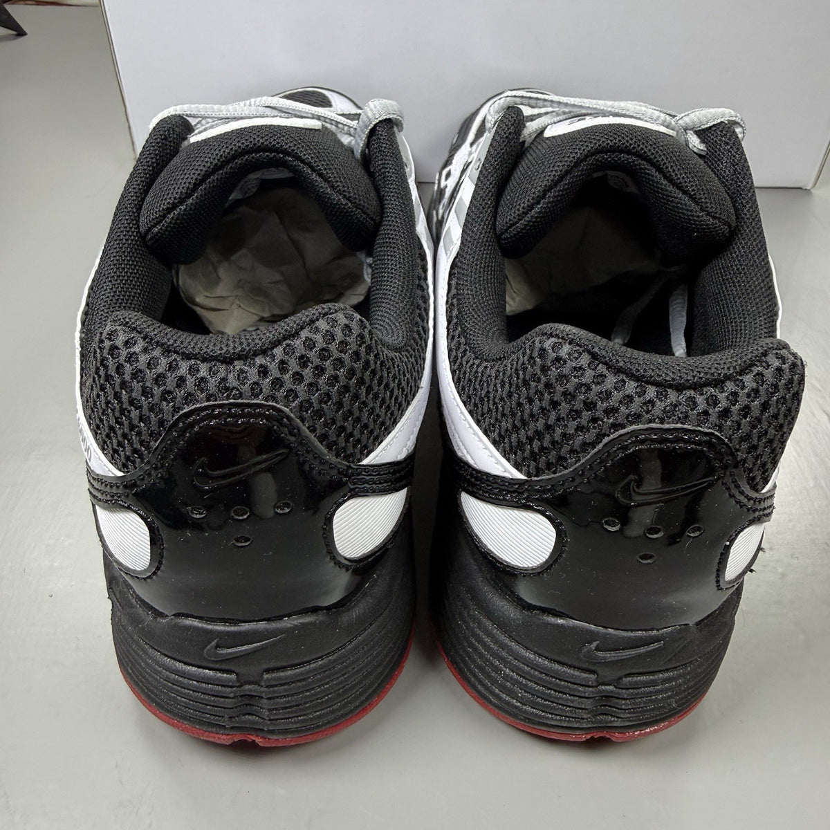Nike P-6000 ID Trainers Black White Size UK7.5 IB4455-9009