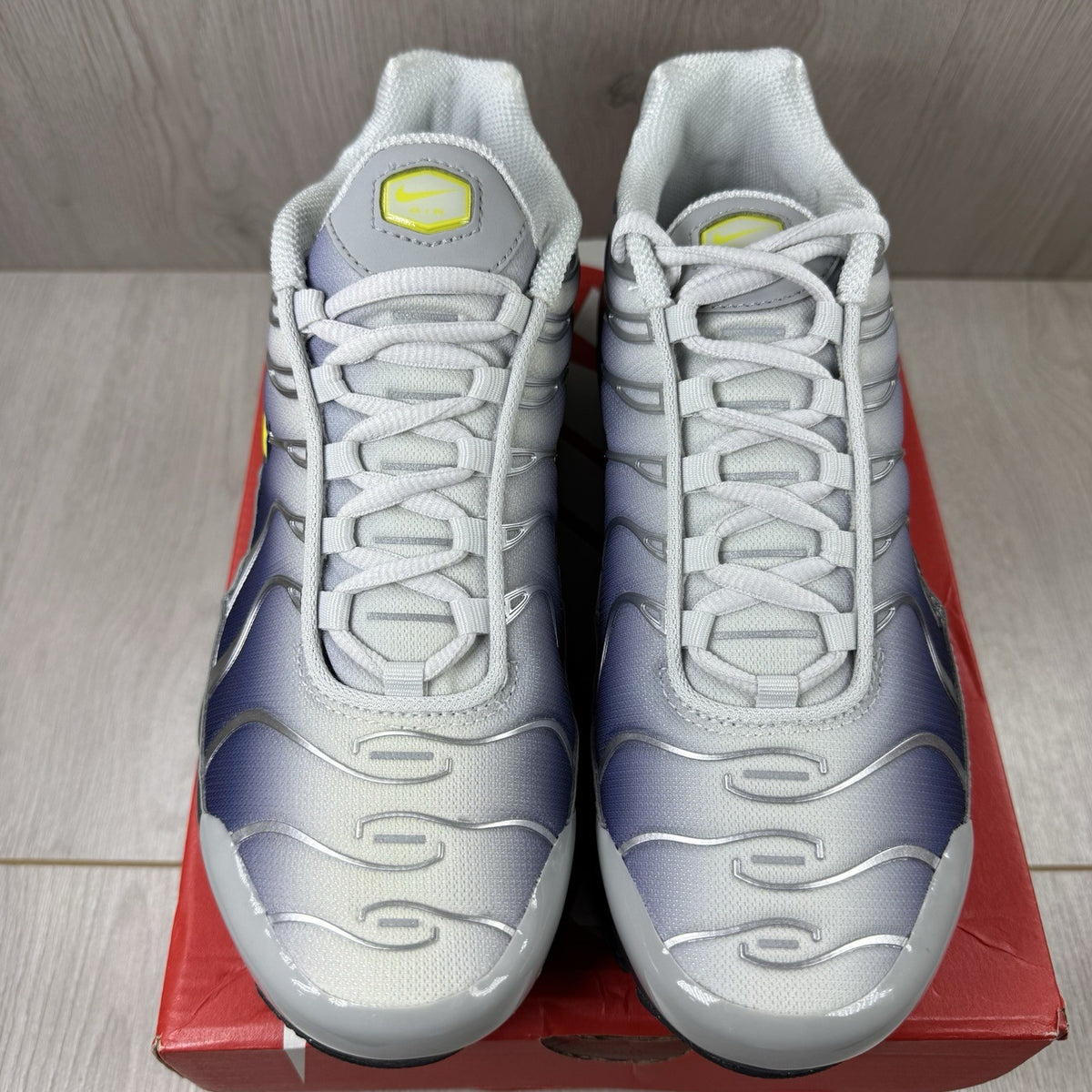 Nike Air Max Plus TN Trainers Obsidian Silver Size UK4.5 HF0030-0012