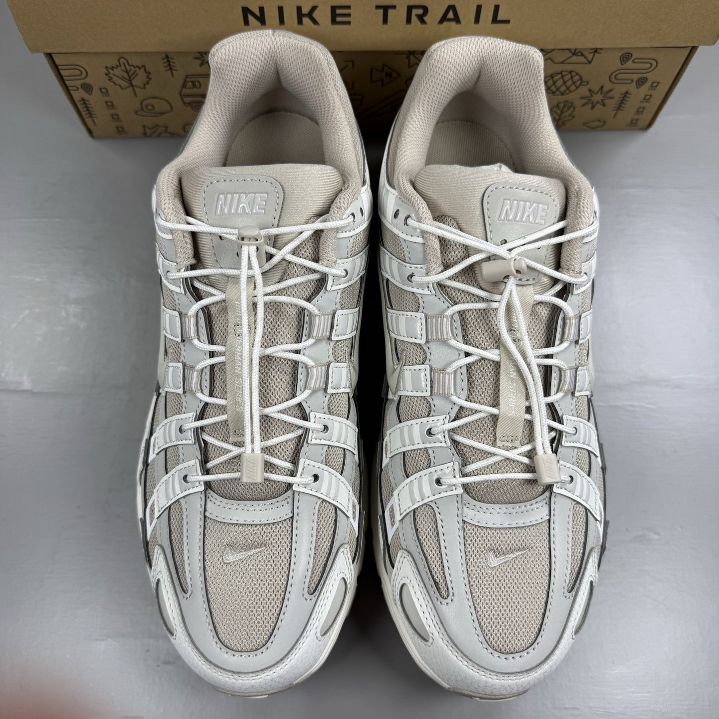 Nike P-6000 Trainers Sail Light Bone Cream Size UK8 IM5237-1001