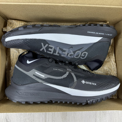 Nike React Pegasus Trail 4 GORE-TEX Black Reflect Silver Size UK8 DJ7926 0019