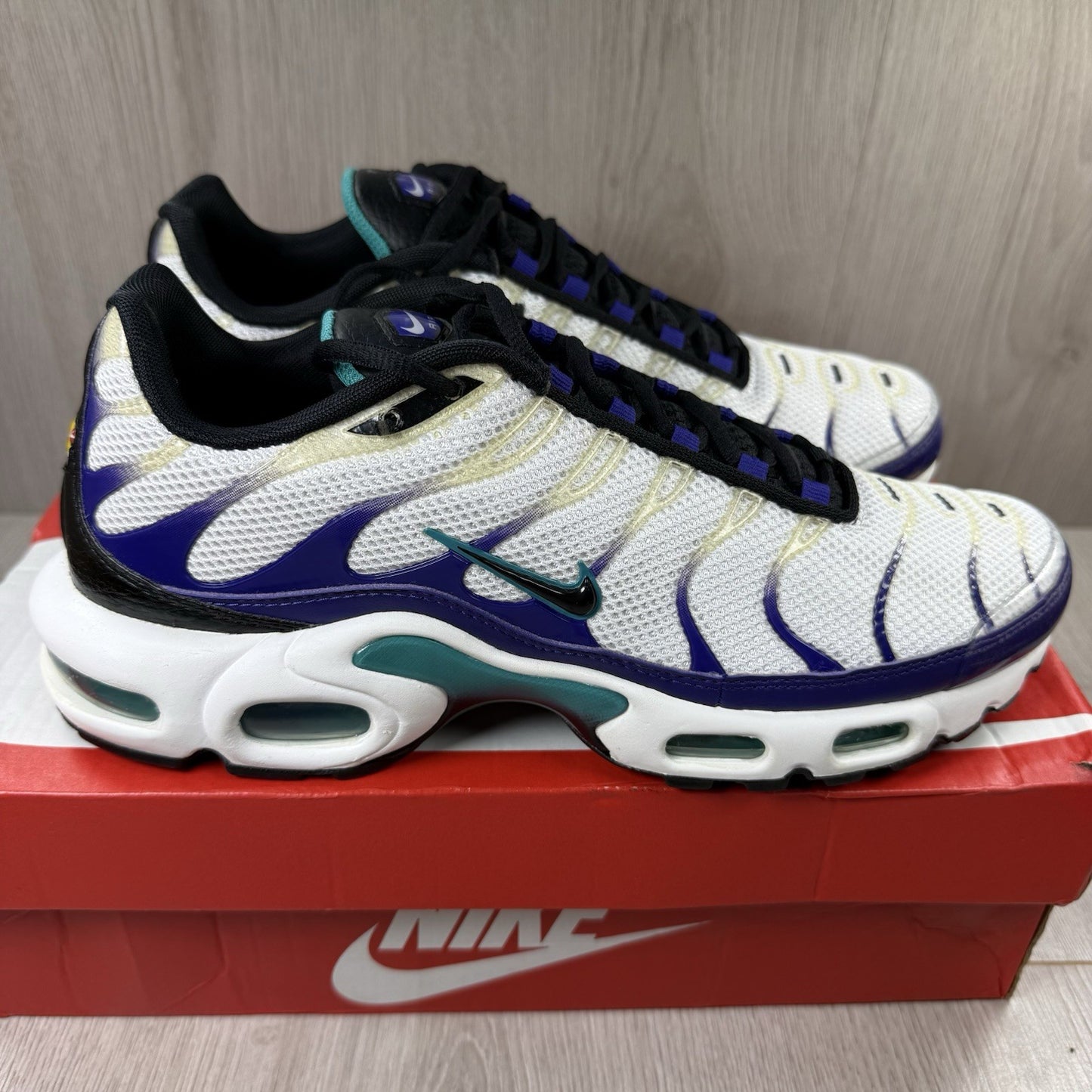 Nike TN Air Max Plus Trainers White Grape Ice Size UK7.5 DM0032-1009
