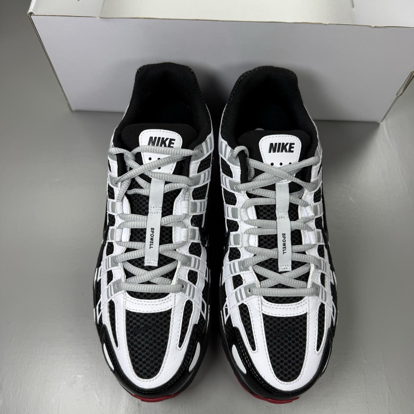Nike P-6000 ID Trainers Black White Size UK7.5 IB4455-9008
