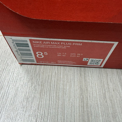 Nike Air Max Plus TN PRM Trainers Phantom Burgundy Size UK7.5 HF3181-00112