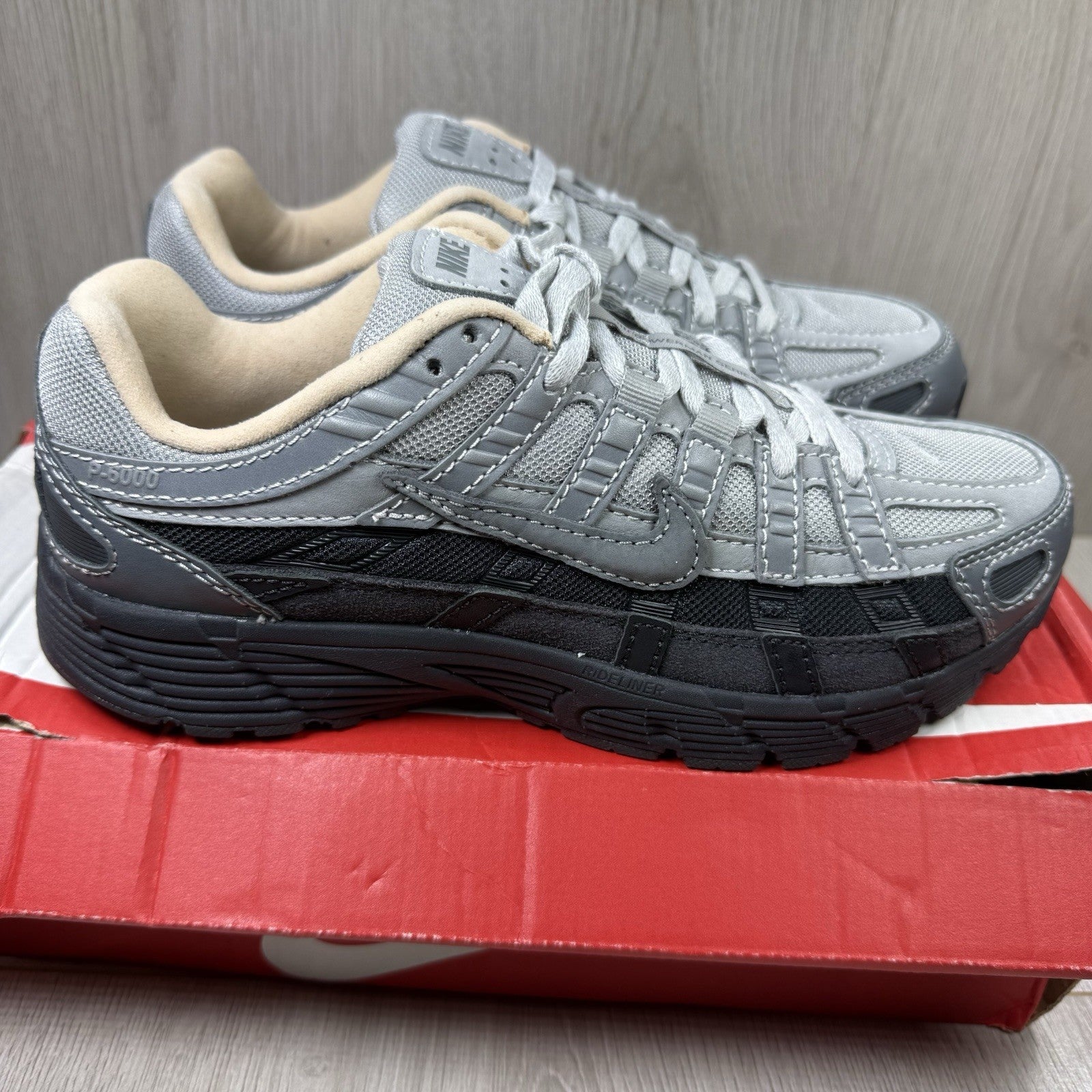 Nike P-6000 Trainers Smoke Grey Platinum Purple Size UK6 HV5984-0019